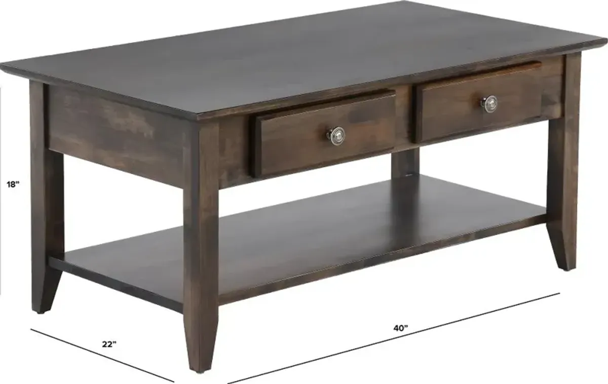 Archbold Dark Brown Coffee Table