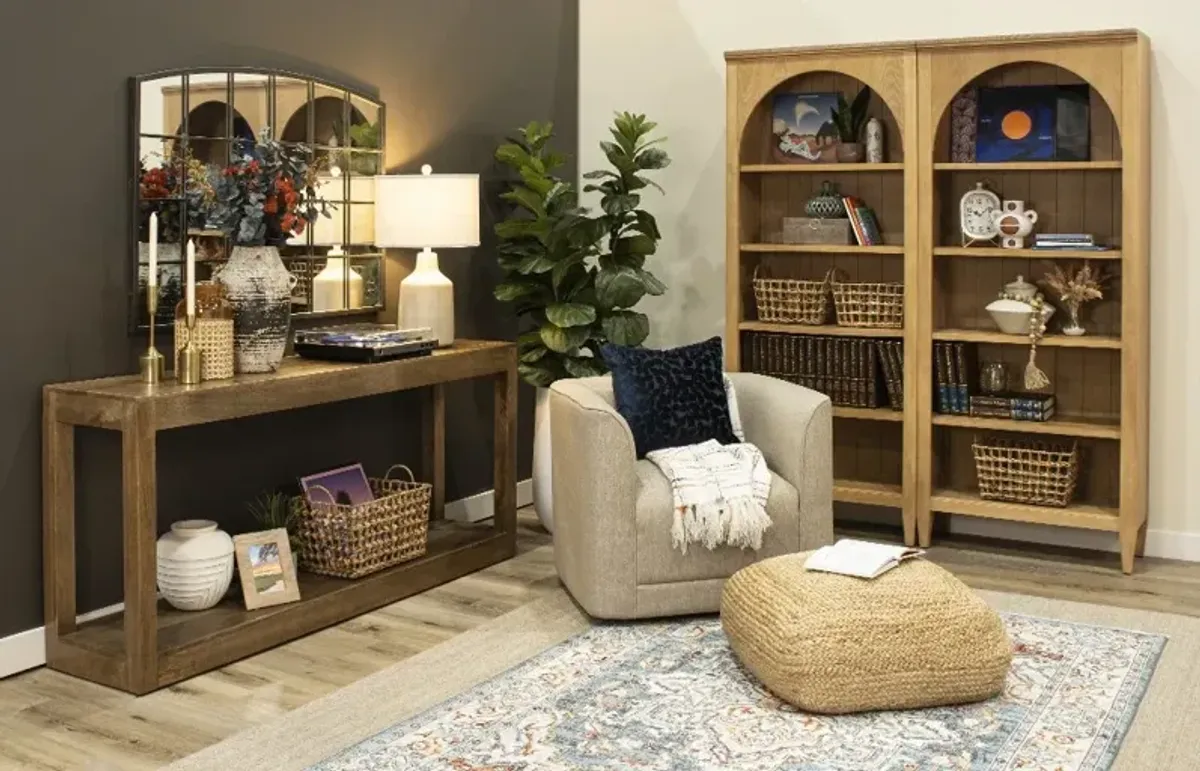 Laurel Natural Oak Open Bookcase