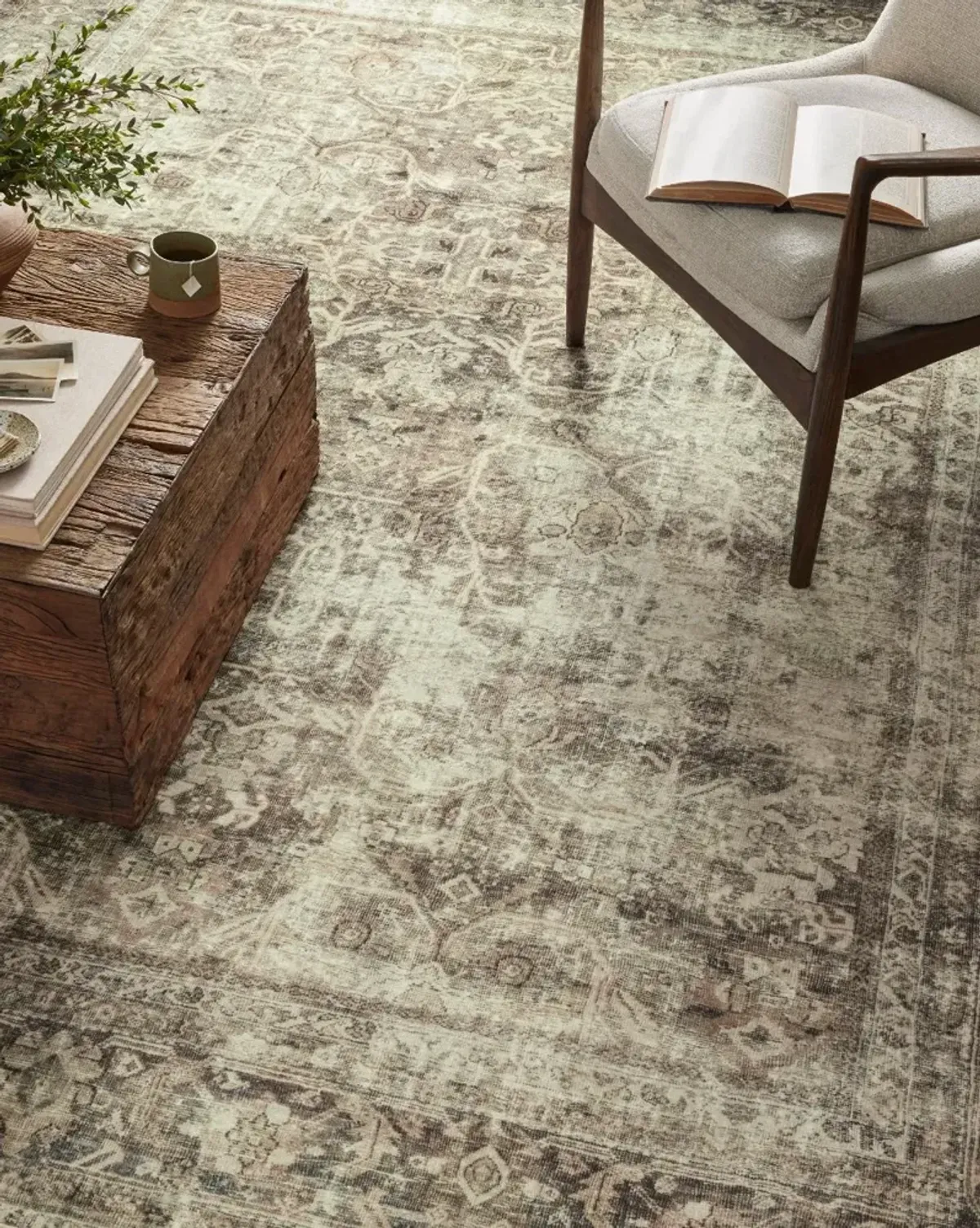 Sinclair 9 x 12 Antique Pebble Taupe Area Rug