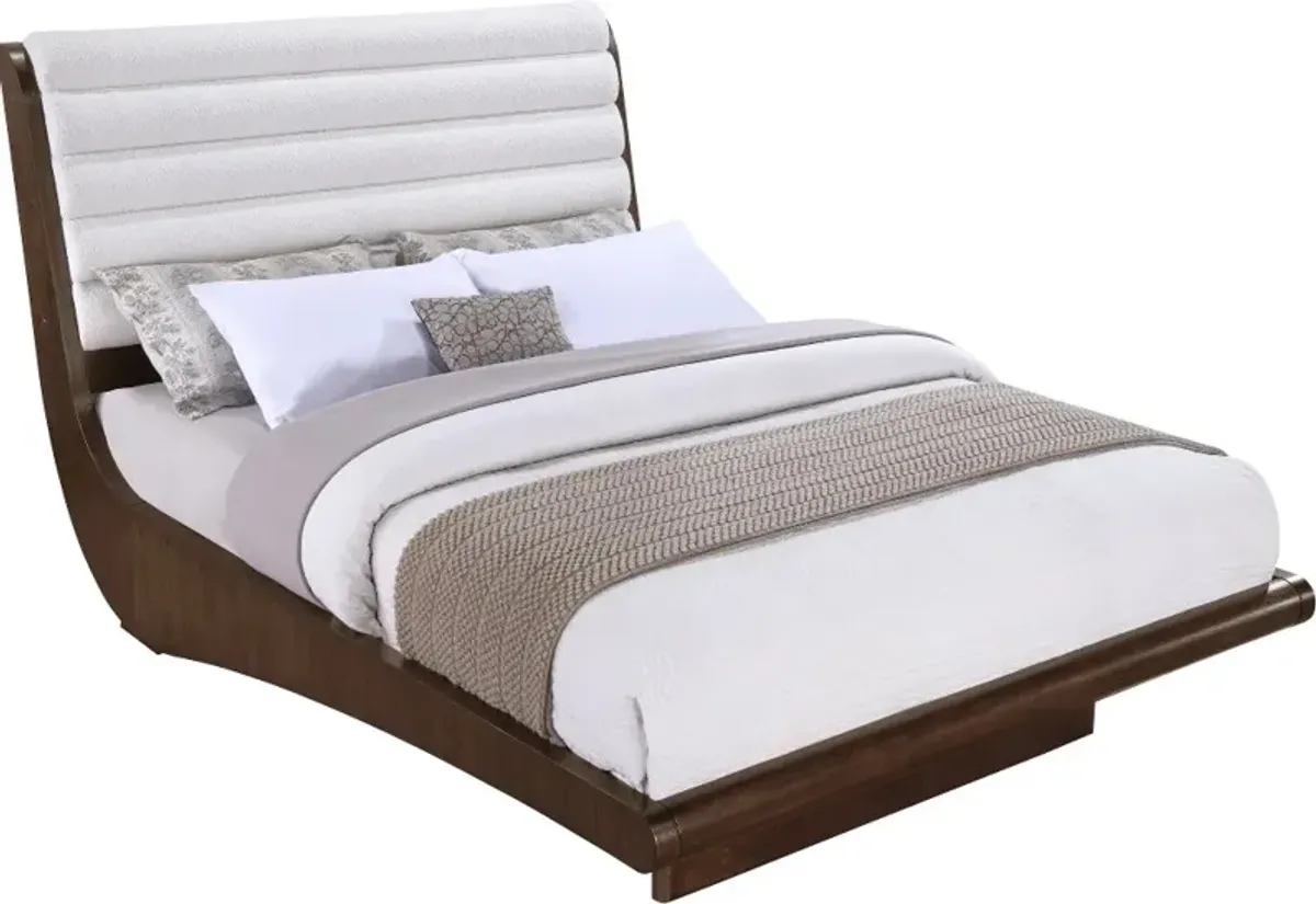 Aussie Chocolate Brown Queen Platform Bed