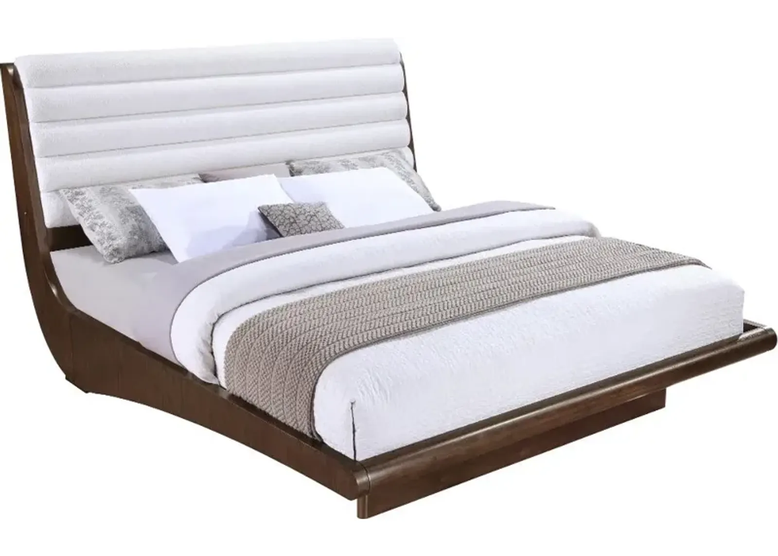 Aussie Chocolate Brown King Platform Bed