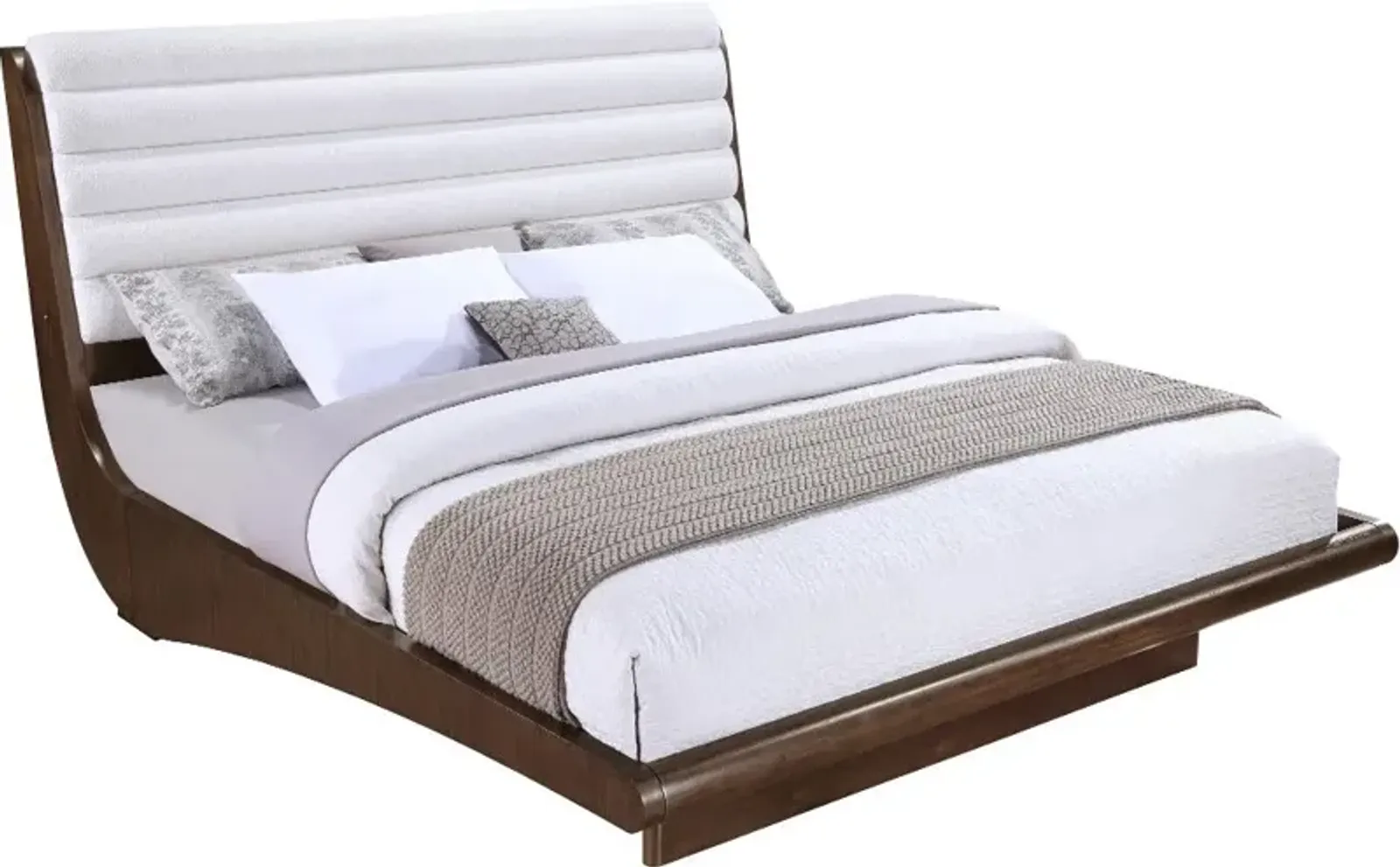 Aussie Chocolate Brown King Platform Bed