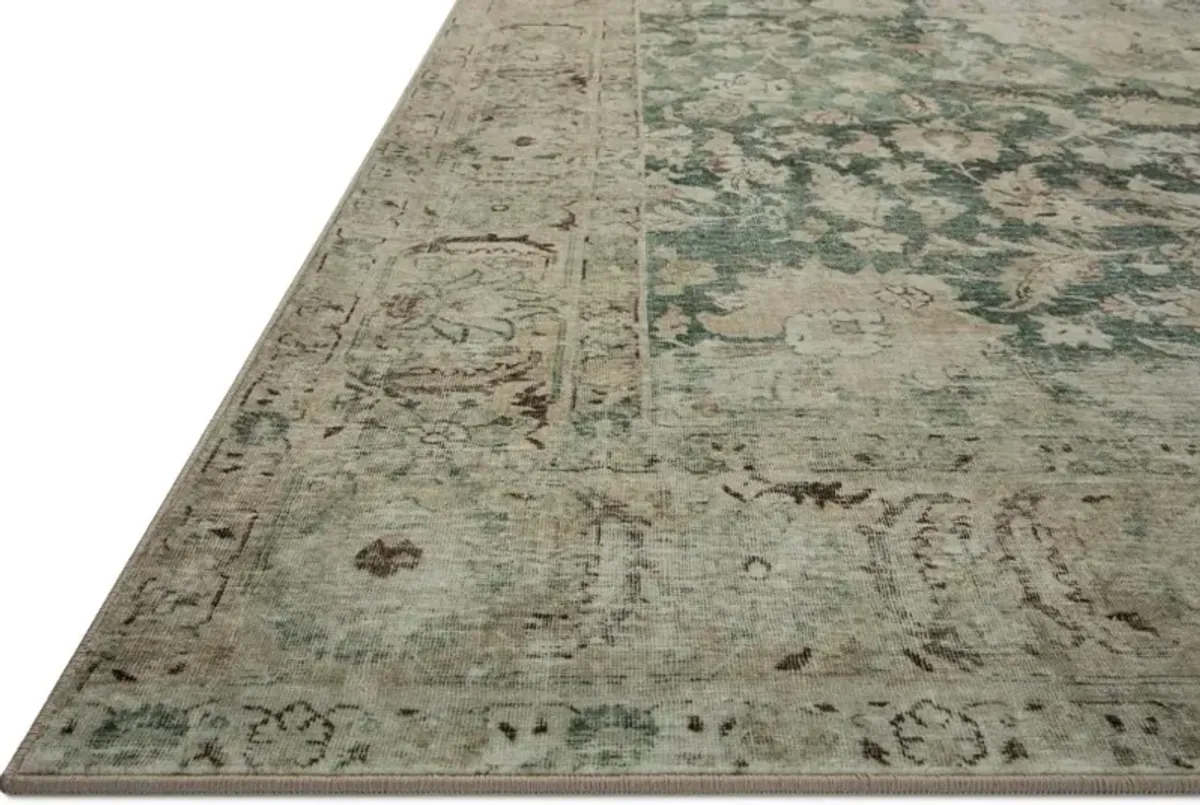 Sinclair 5 x 7 Antique Jade Green Area Rug