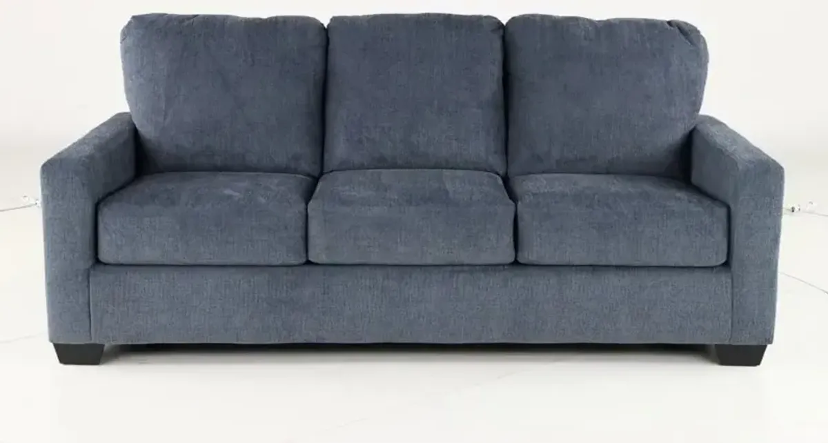 Rannis Navy Blue Queen Sleeper Sofa