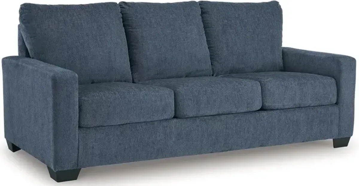 Rannis Navy Blue Queen Sleeper Sofa