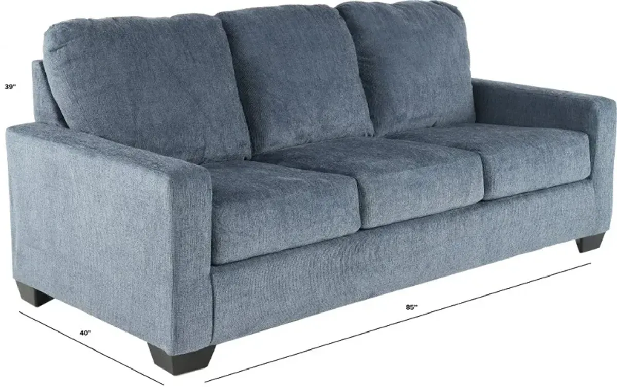 Rannis Navy Blue Queen Sleeper Sofa