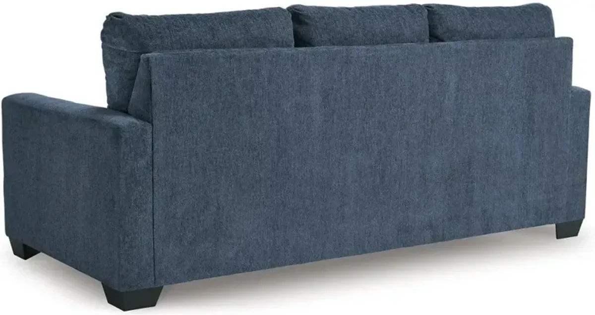 Rannis Navy Blue Queen Sleeper Sofa