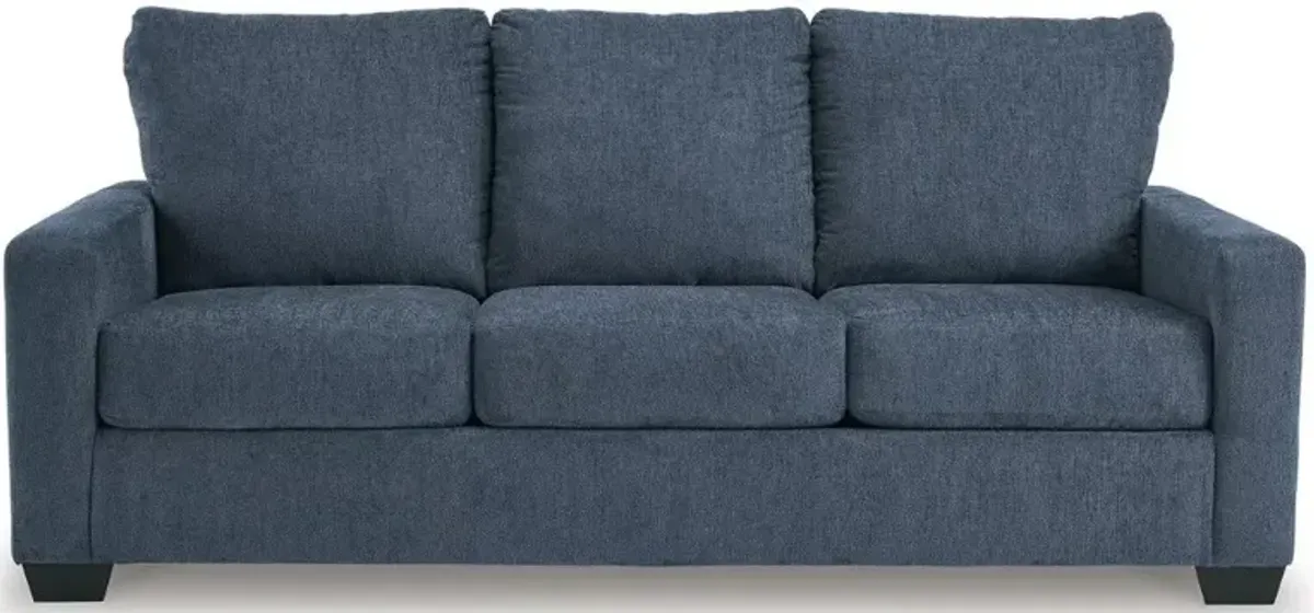 Rannis Navy Blue Queen Sleeper Sofa