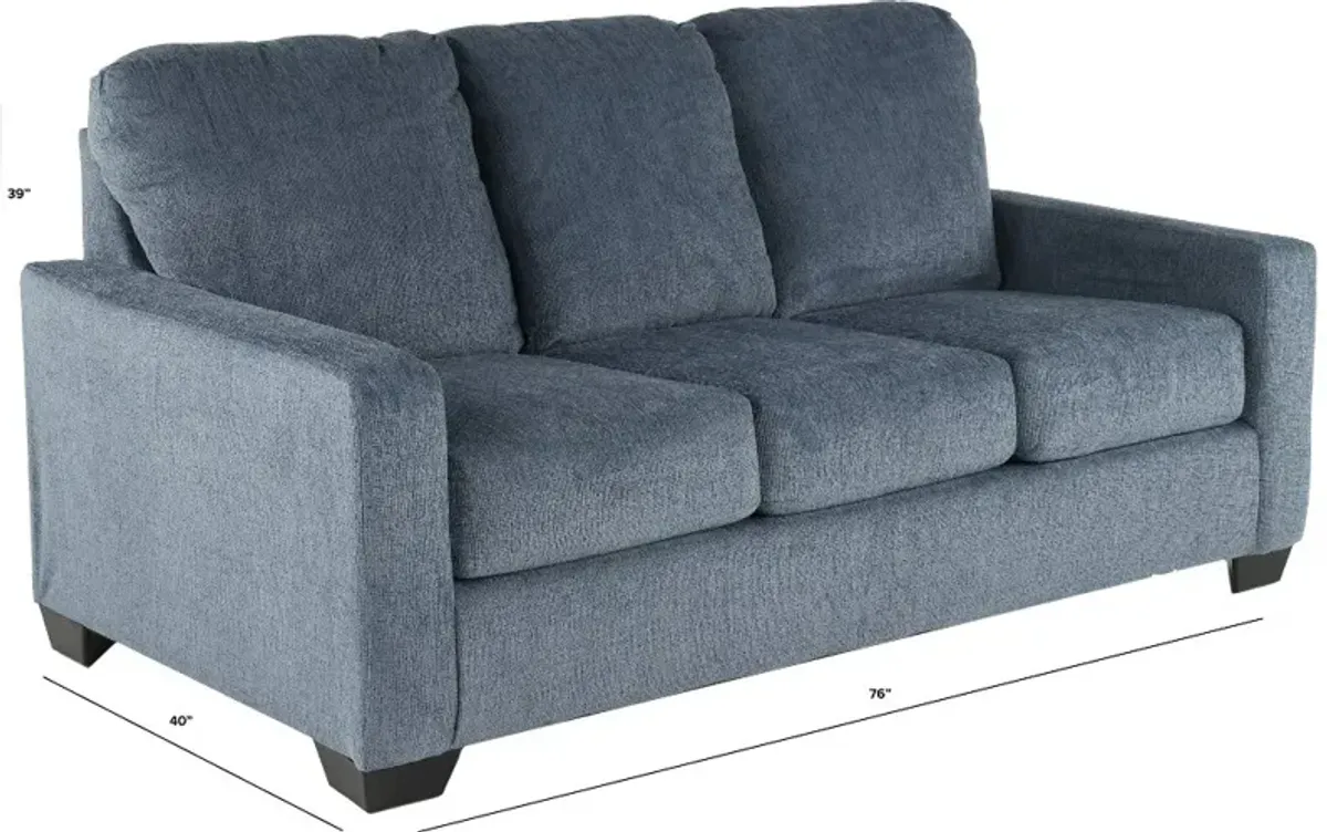 Rannis Navy Blue Full Sleeper Sofa