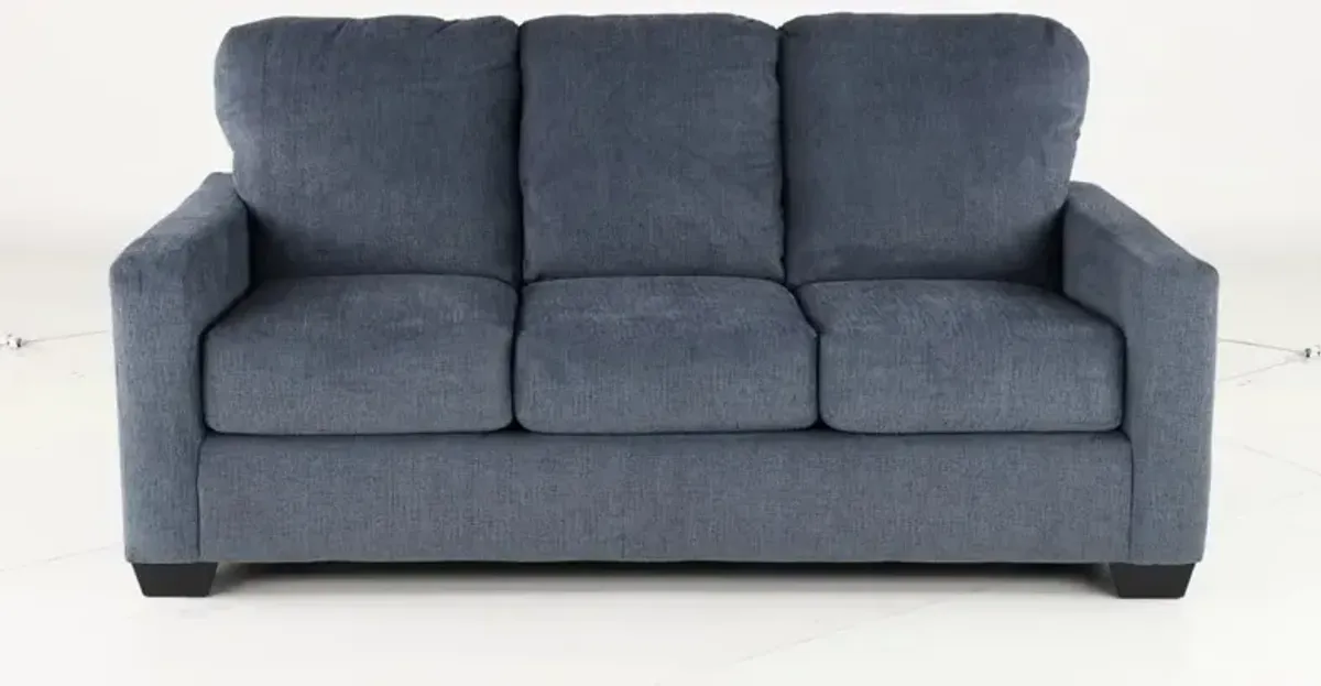 Rannis Navy Blue Full Sleeper Sofa