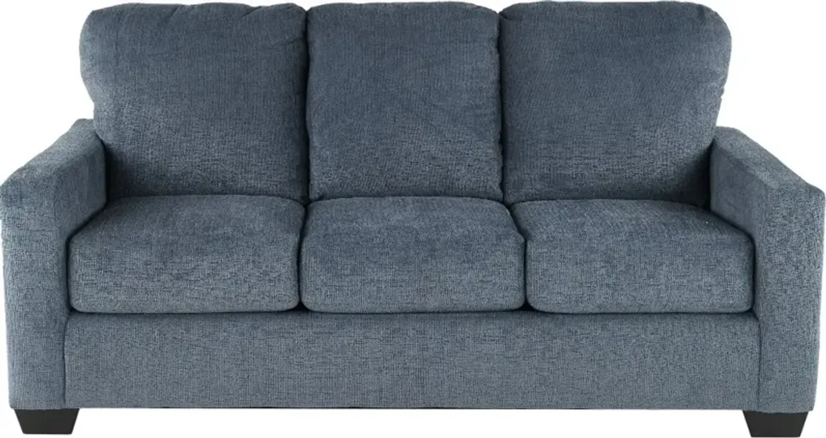 Rannis Navy Blue Full Sleeper Sofa