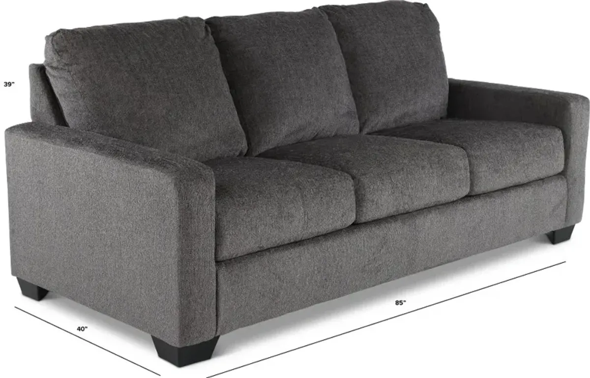 Rannis Pewter Gray Queen Sleeper Sofa