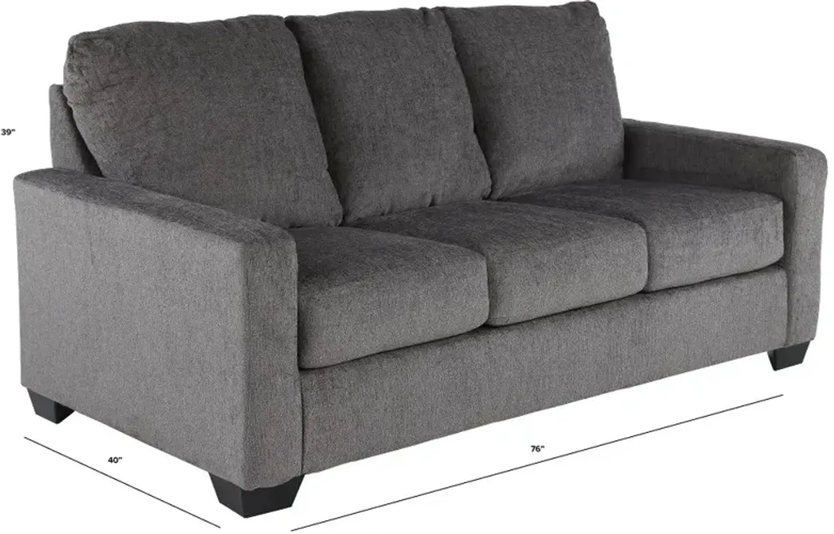 Rannis Pewter Gray Full Sleeper Sofa