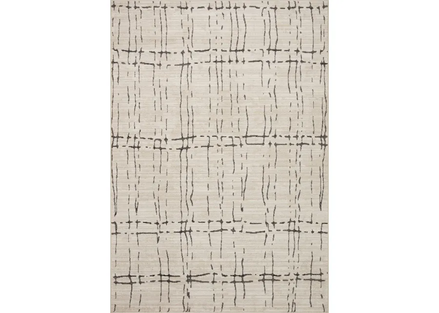 Darby 5 x 8 Sand Dark Gray Area Rug