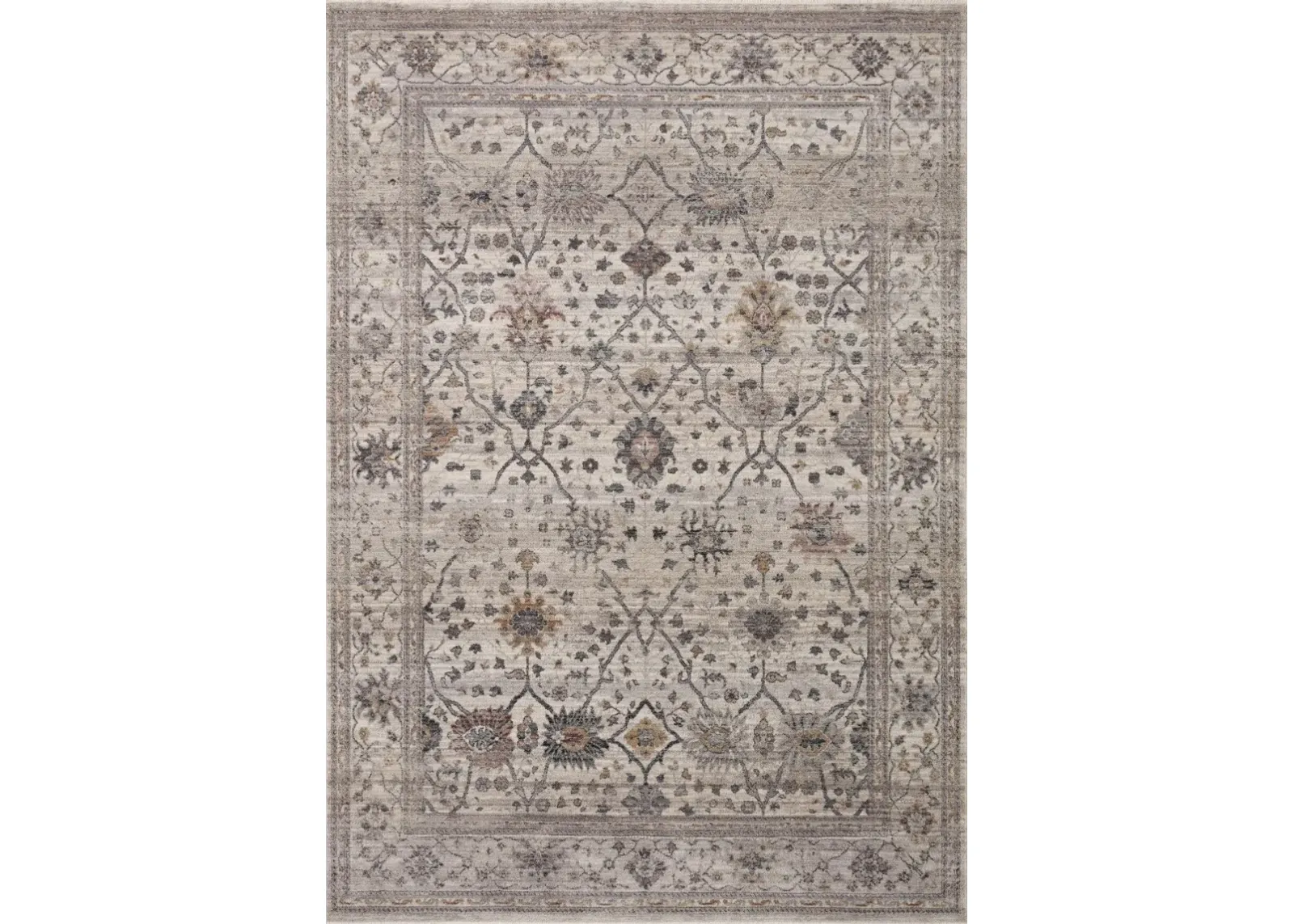 Lyra 8 x 10 Pebble Gray Multicolor Area Rug