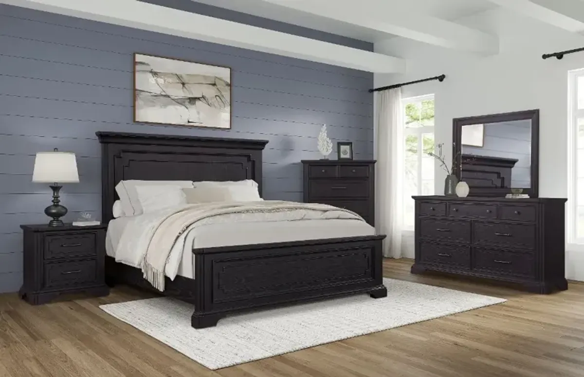 Lakeshore Black Queen Bed