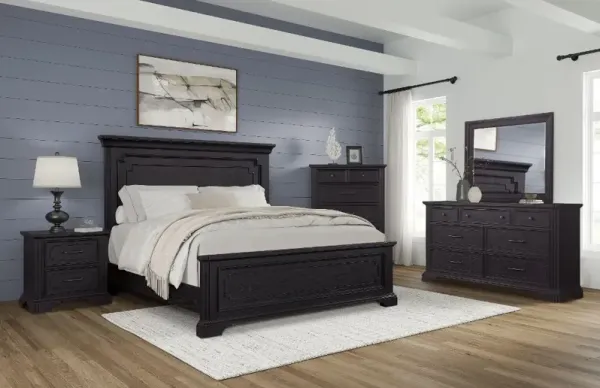 Lakeshore Black Queen Bed