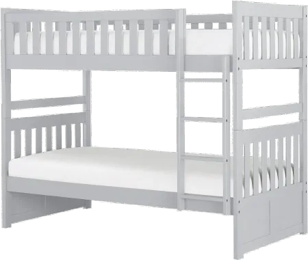 Oakley Gray Twin-over-Twin Bunk Bed