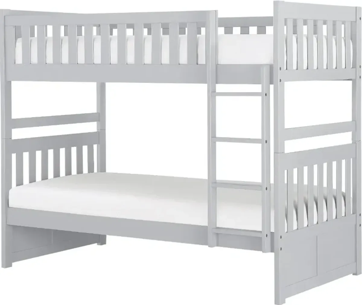 Oakley Gray Twin-over-Twin Bunk Bed