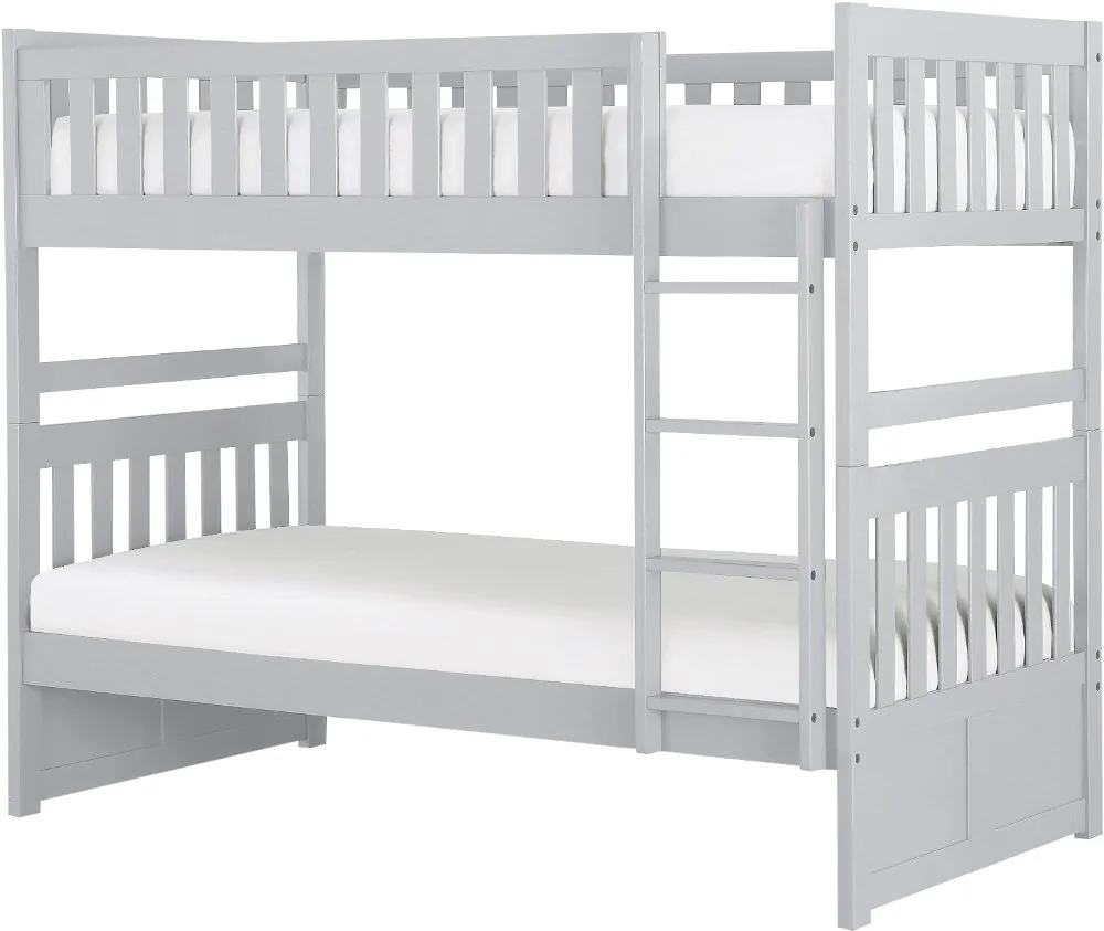 Oakley Gray Twin-over-Twin Bunk Bed