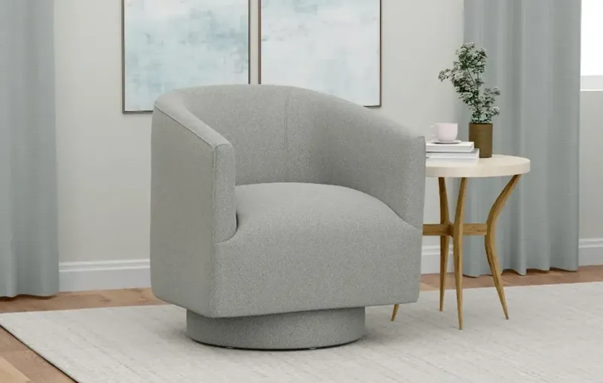 Brylee Gray Swivel Accent Chair