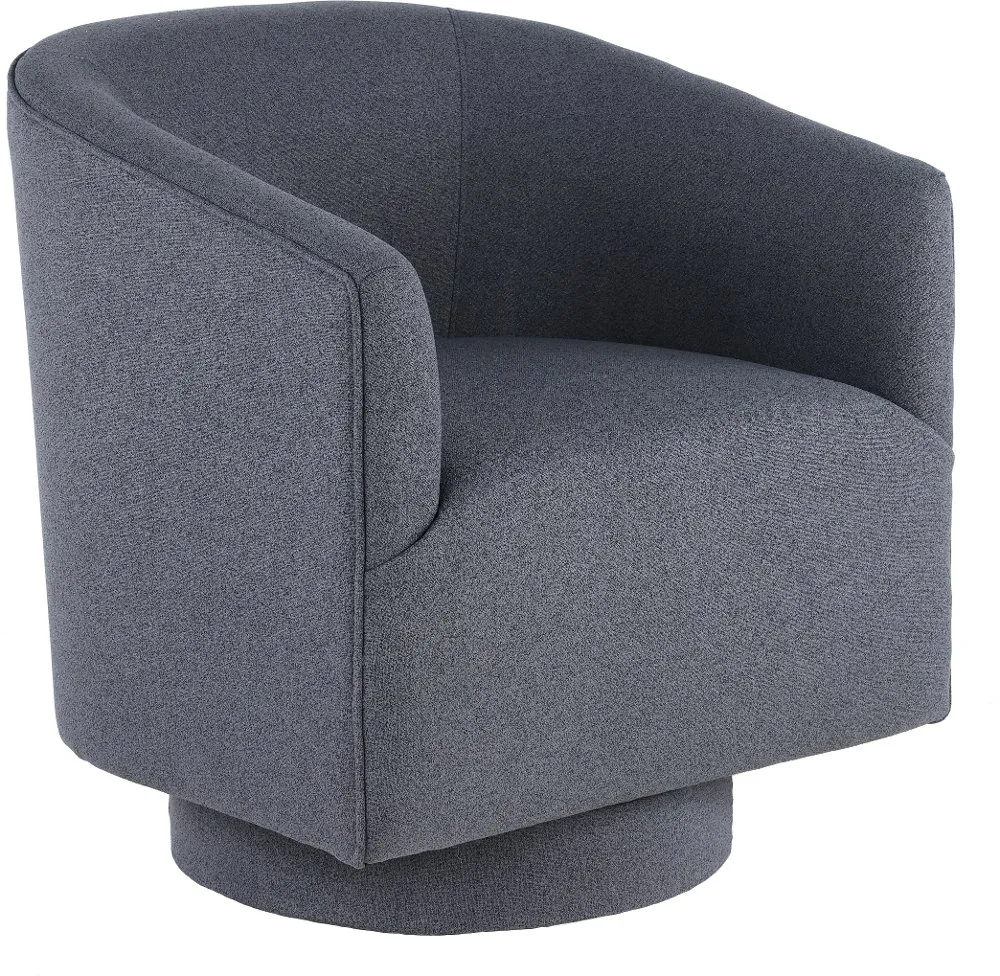 Brylee Blue Swivel Accent Chair