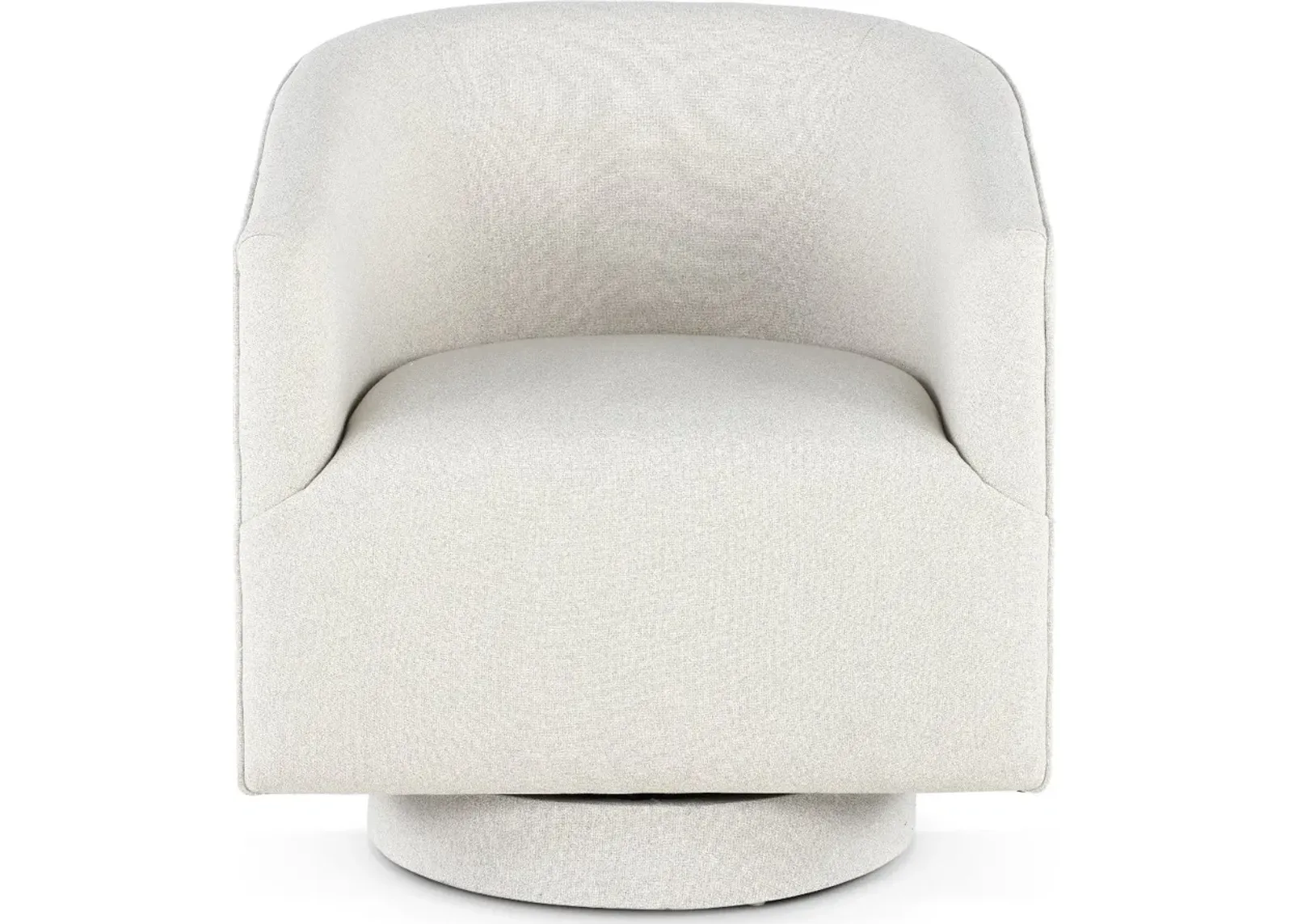 Brylee White Swivel Accent Chair