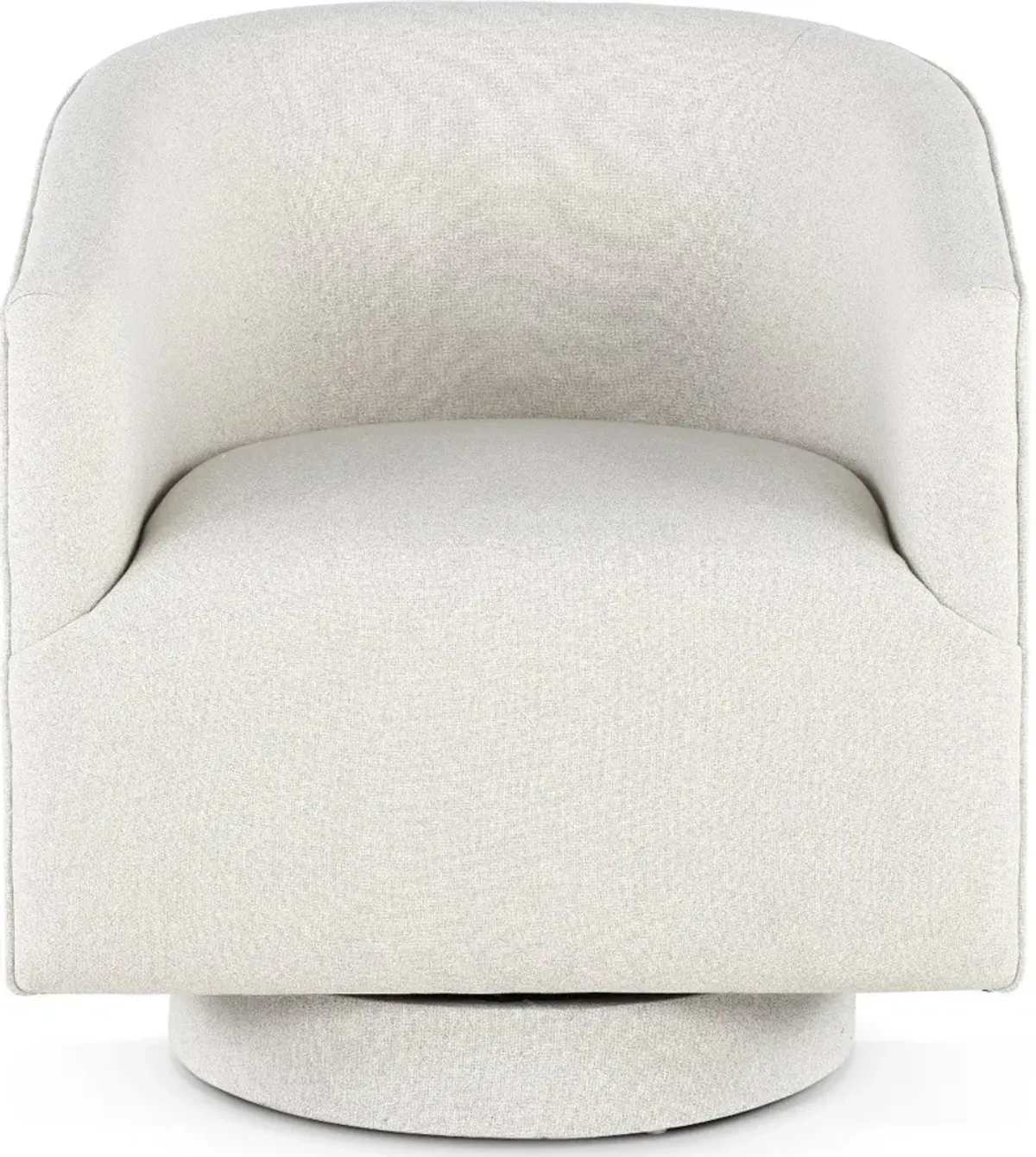 Brylee White Swivel Accent Chair