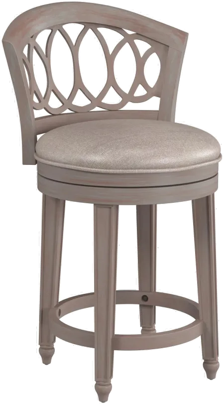 Adelyn Gray Wash Counter Height Swivel Stool