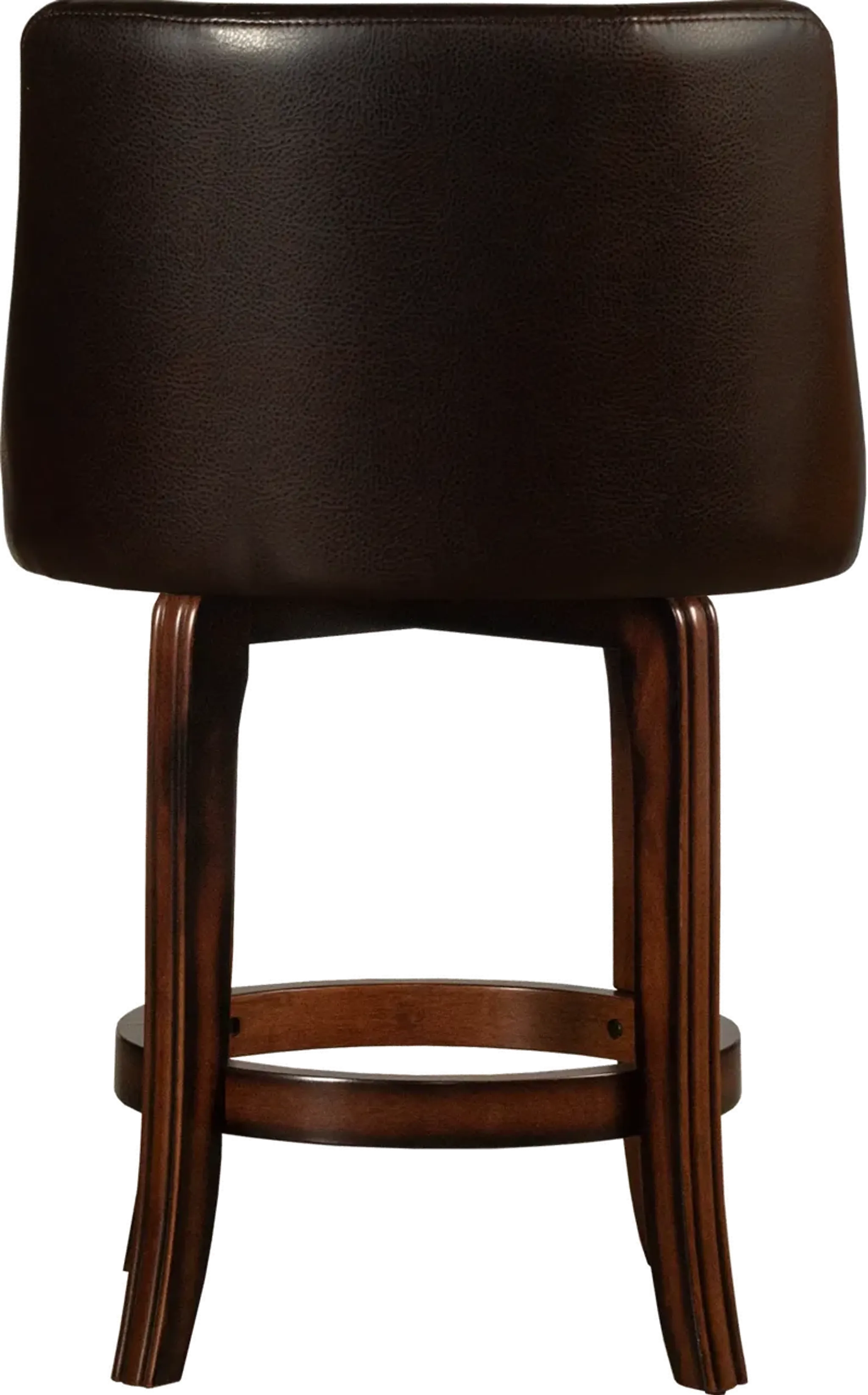 Napa Valley Wood and Upholstered Counter Height Swivel Stool ...