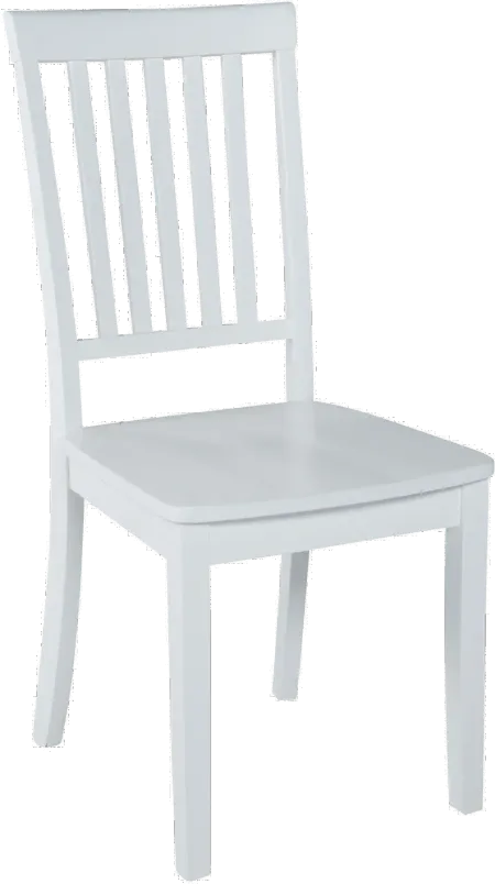 Simplicity White Dining Chair, Set of 2