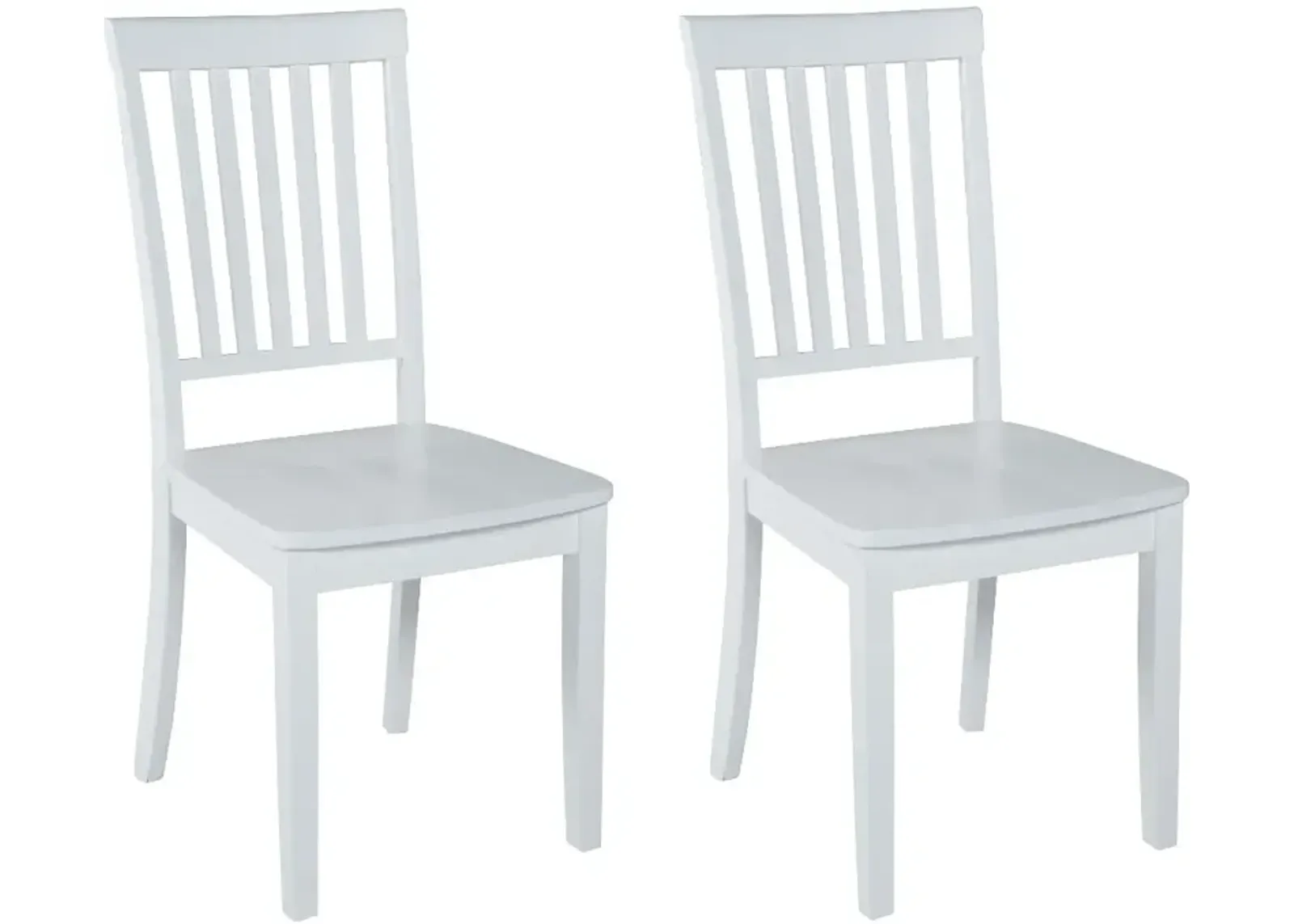 Simplicity White Dining Chair, Set of 2