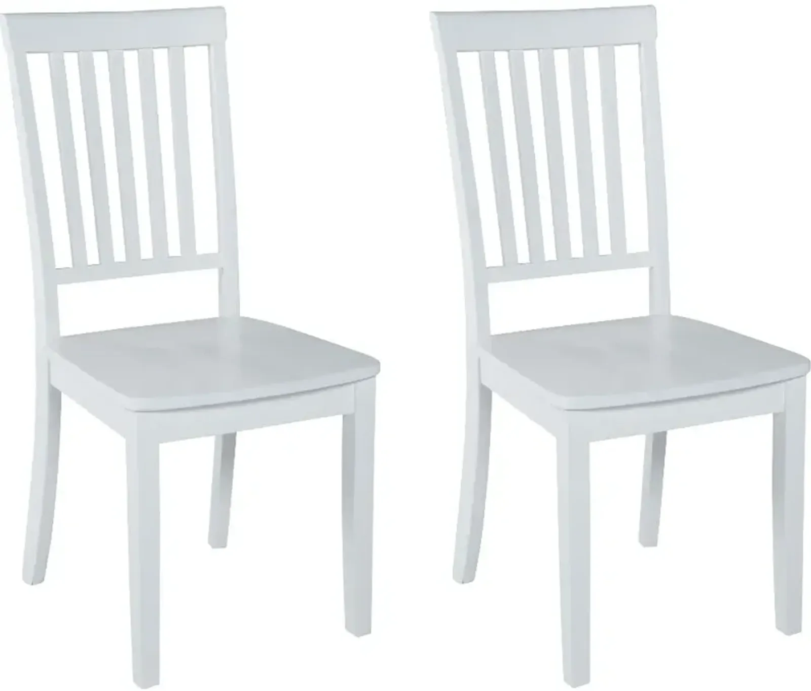 Simplicity White Dining Chair, Set of 2