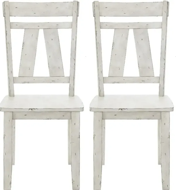 Mount Pleasant Cream Dining Chair, Set of 2