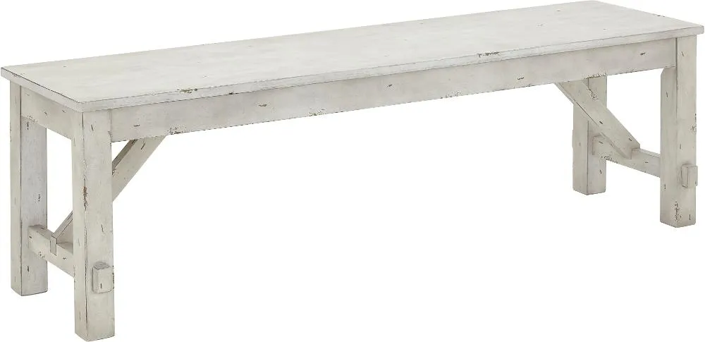 Mount Pleasant Cream Dining Bench