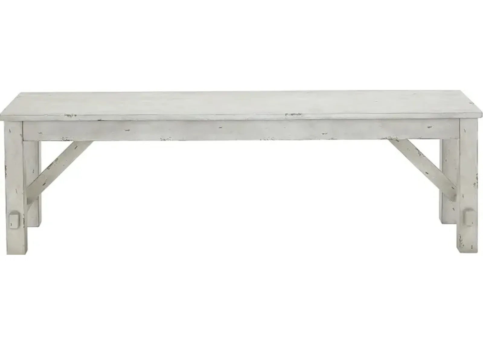 Mount Pleasant Cream Dining Bench