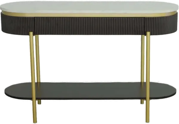 Deco Black Console Table