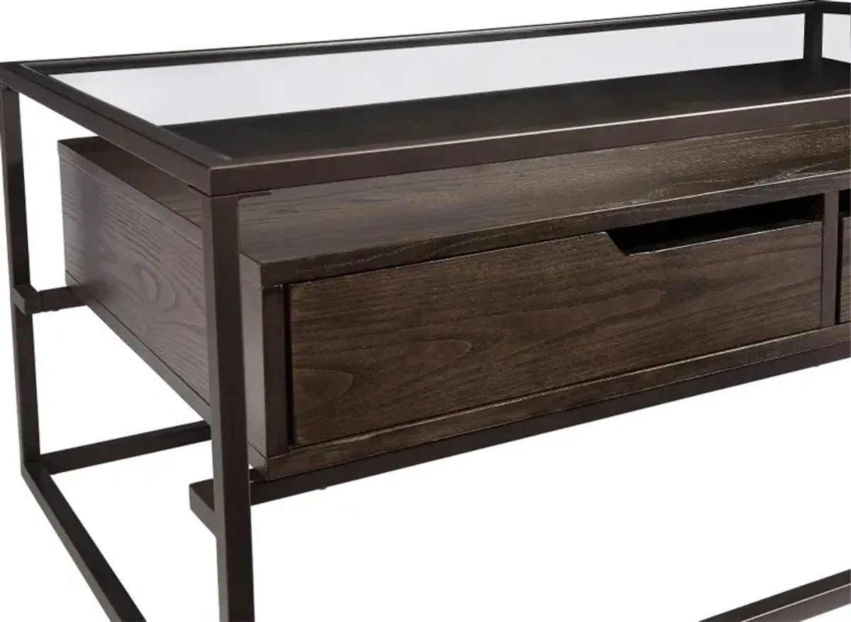 Presidio Dark Brown Coffee Table