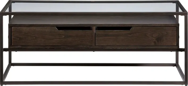 Presidio Dark Brown Coffee Table