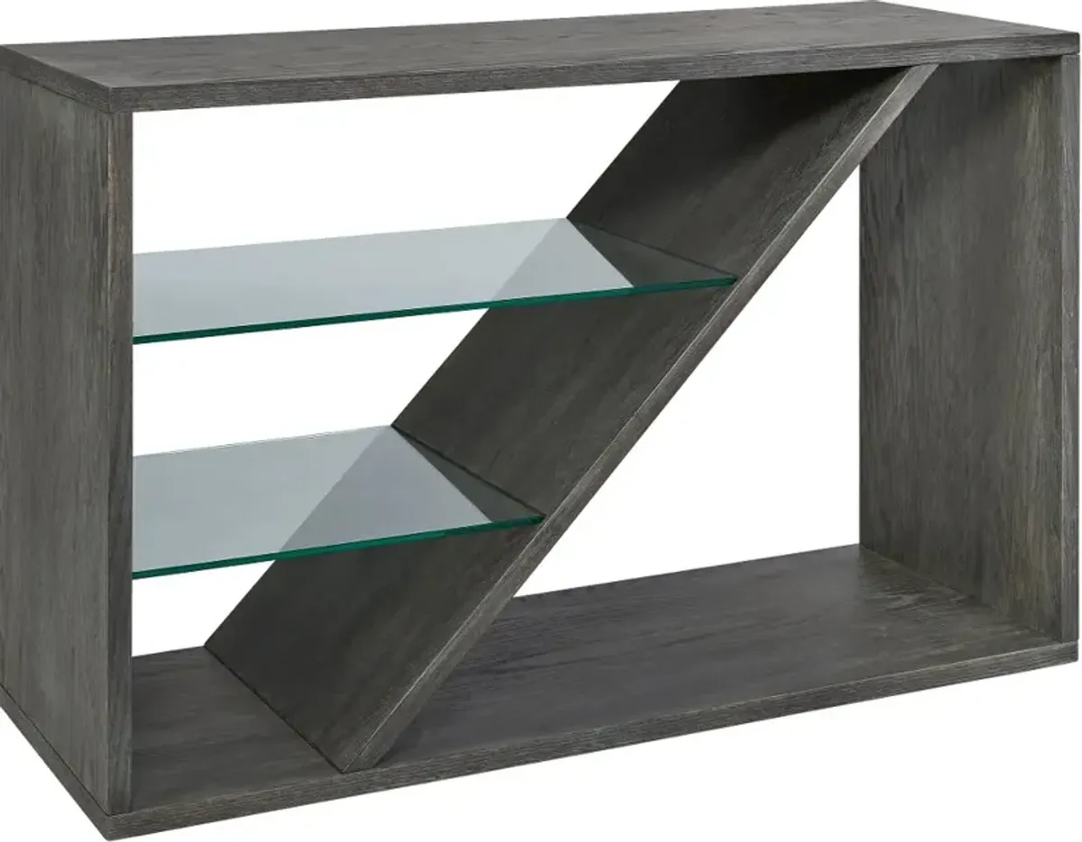 8th Street Gray Console Table