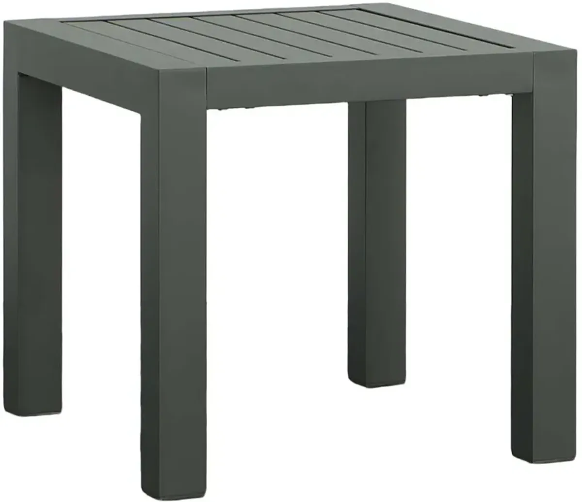 Edgewater Black Aluminum End Table