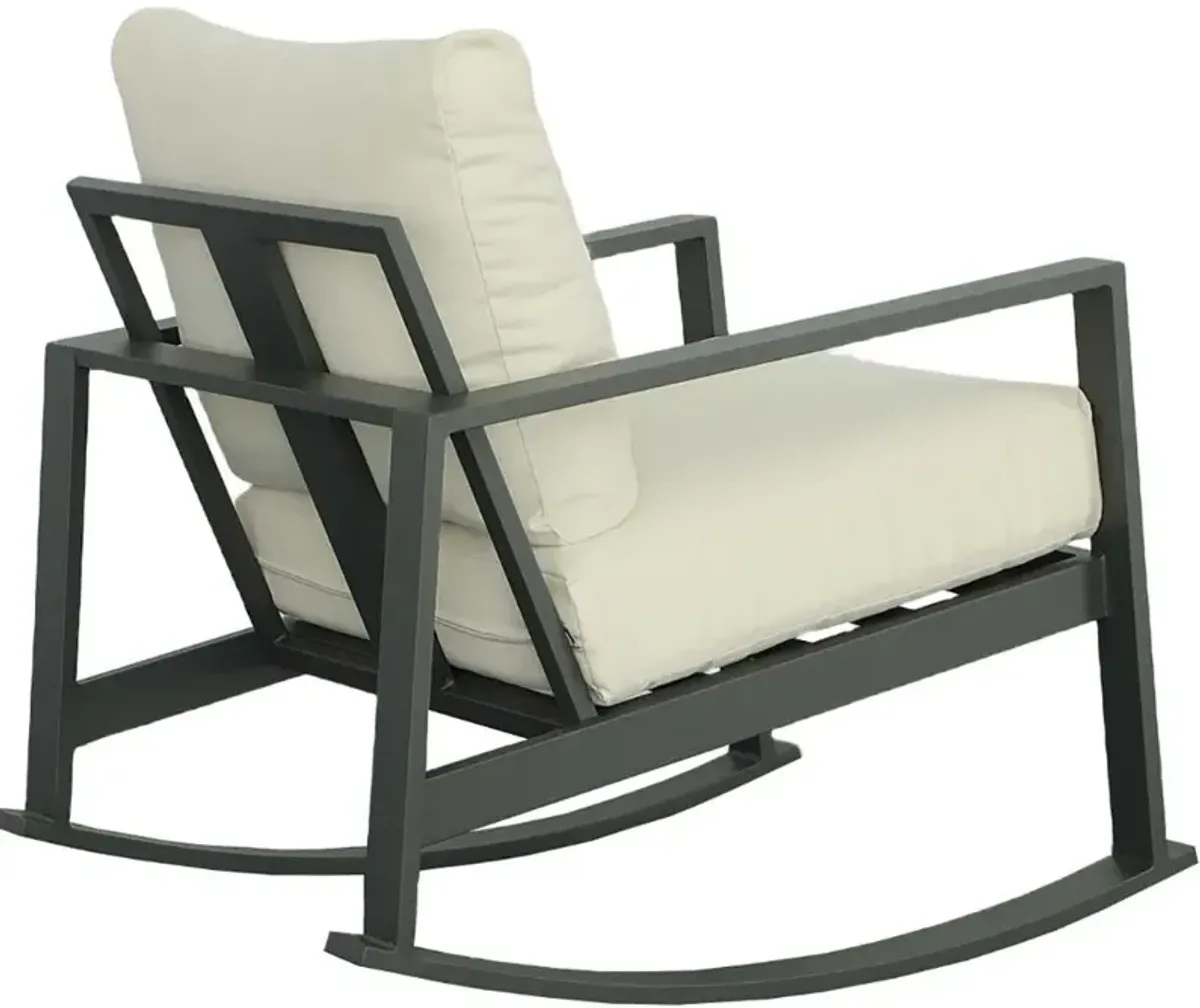 Edgewater Cream Outdoor Rocker