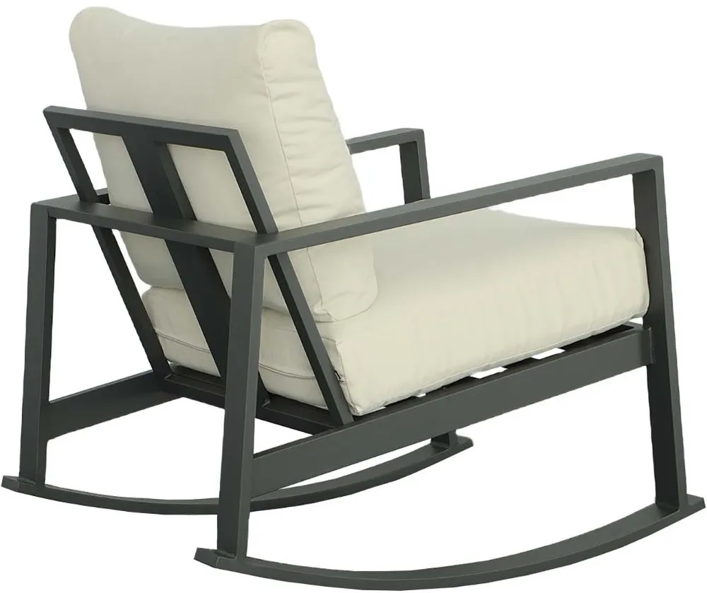 Edgewater Cream Outdoor Rocker