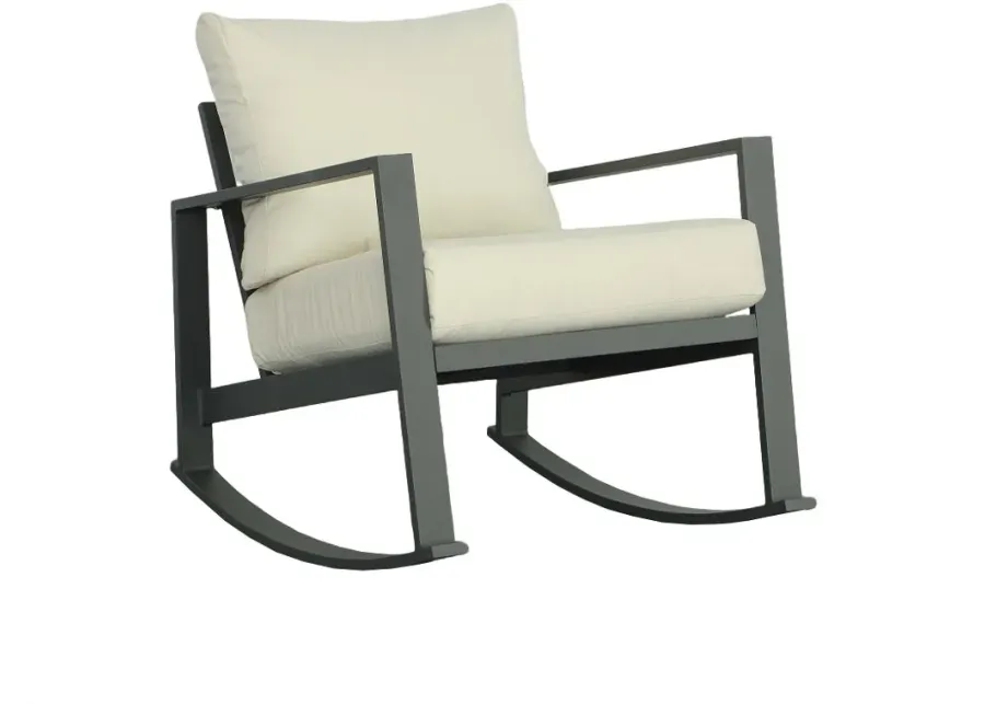 Edgewater Cream Outdoor Rocker