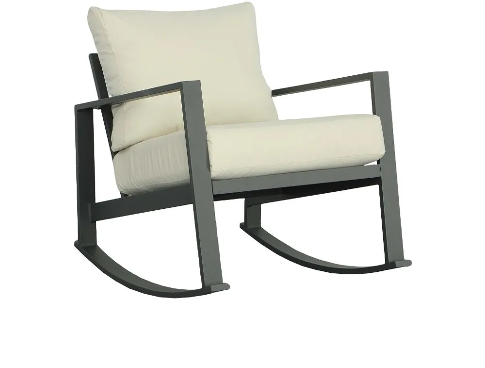 Edgewater Cream Outdoor Rocker