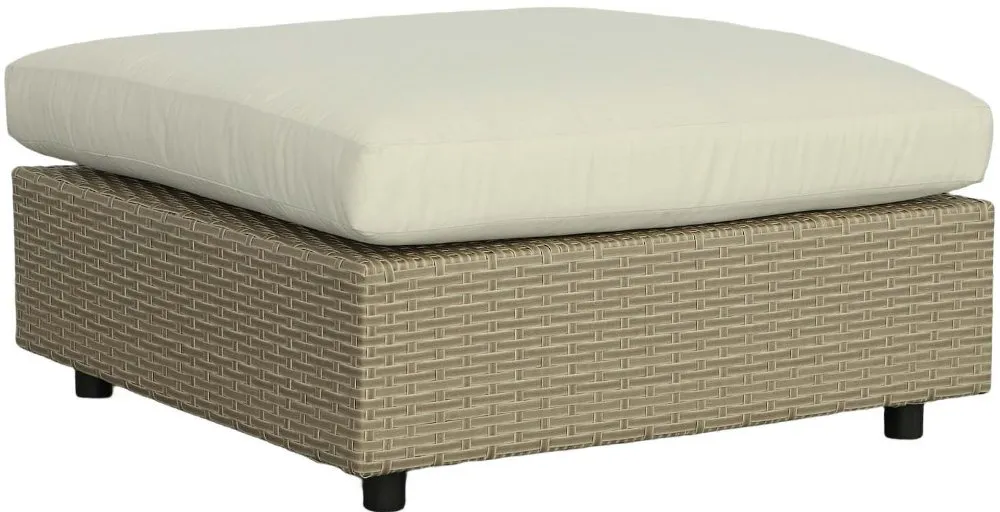 Shelter Island Outdoor Ottoman with Cushion