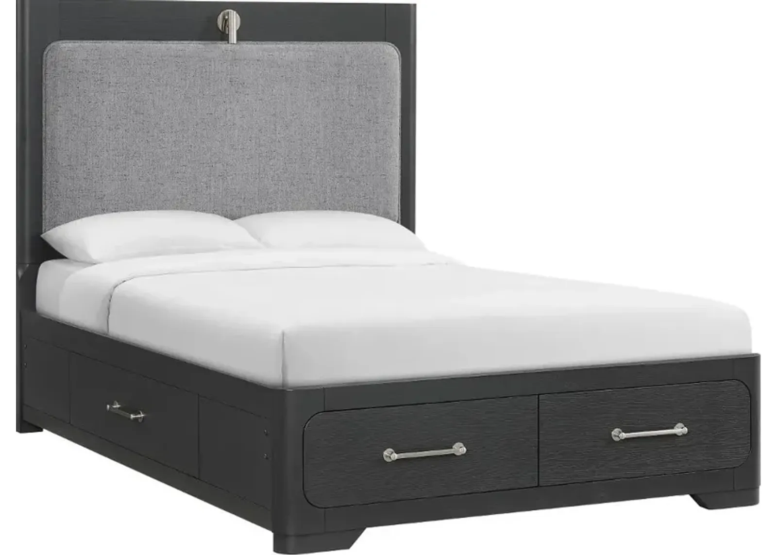 Loft Black Full Storage Bed