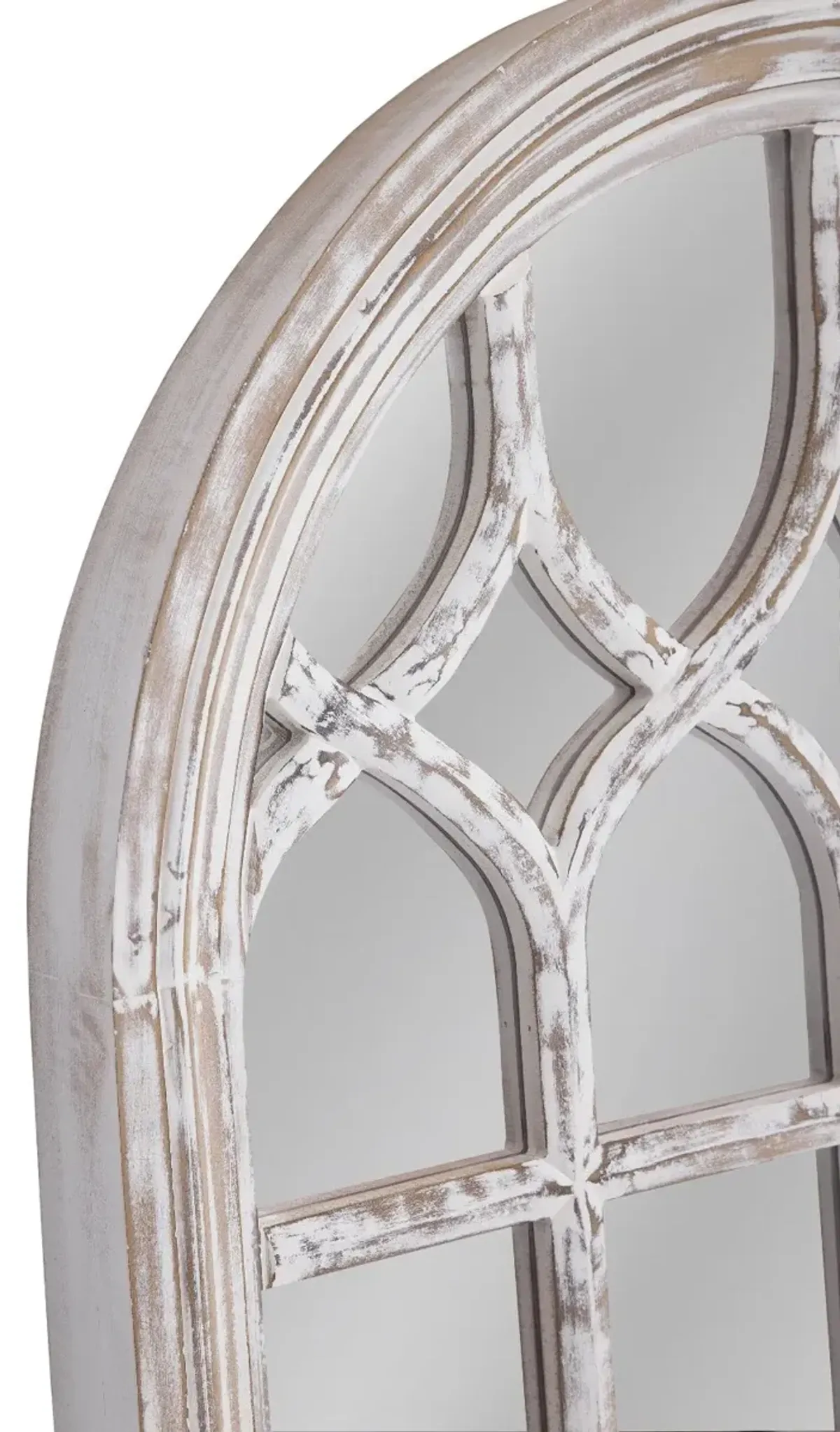 Ingram Distressed Arched Leaning Mirror