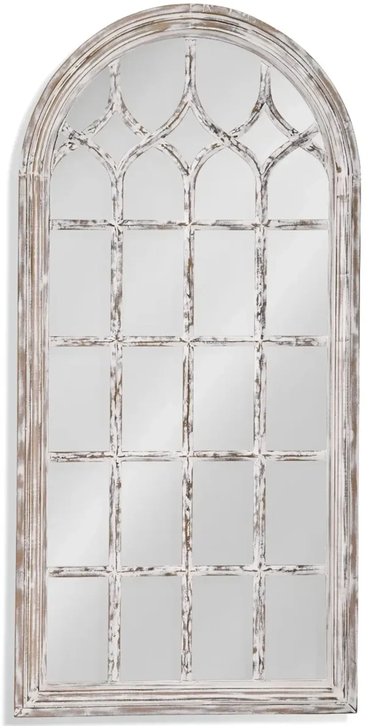 Ingram Distressed Arched Leaning Mirror