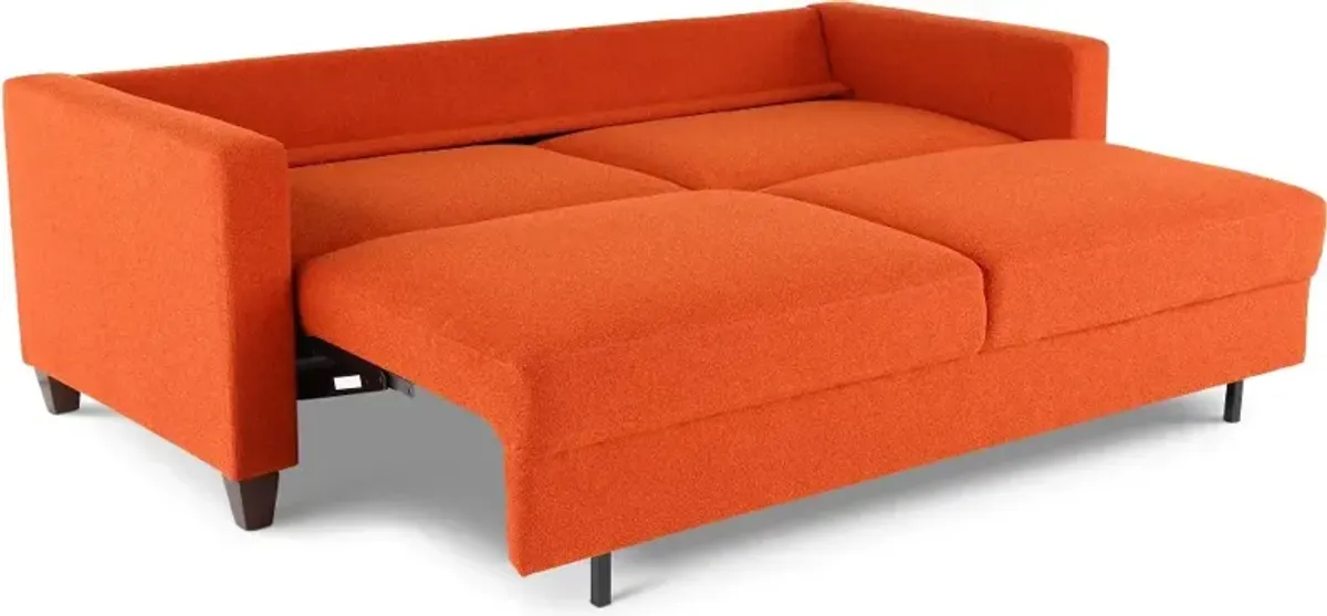 Bianca Orange Pop Up Sleeper Sofa